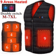 thumbnail image 2 of Chaleco de algodón con calefacción inteligente para hombre y mujer, chaleco con cuello en V calefactable de 9 áreas, chaqueta térmica Flexible para exteriores para invierno, M-7XL, 2 of 5