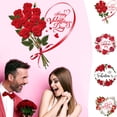 thumbnail image 1 of Fiudx Liquidación De Decoración Del Hogar Calcomanías De Pared Para El Día De San Valentín Calcomanías Removibles Pegatinas Patrón De Pared Calcomanía De Pared Decoración Del Día De San Valentín Para, 1 of 7