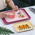 thumbnail image 4 of POINTERTECK Home Large Plastic Serving Trays  Practical Food Grade Storage Tray for Fast Food  Cafeteria Tray for Lunch  Restaurant  Café  Craft Service Carts, 4 of 8