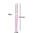 thumbnail image 4 of Abcsea 1 Piece Stainless Steel Fountain Pen, Fine Nib Fountain Pen, Business Pen, Light Fountain Pen, For Gift, School, Work, Pink, 4 of 4