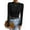 Black, variant on Women'S Waffle Knit Tops Long Sleeve Shirts Casual Slim Fitted Crew Neck Pullover Shirts Black L