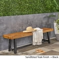 thumbnail image 3 of Christopher Knight Home Raphael Outdoor Acacia Wood Bench by  sandblast gray, 3 of 5