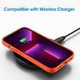 thumbnail image 7 of JETech Silicone Case Compatible with iPhone 13 Pro 6.1-Inch, Silky-Soft Touch Full-Body Protective Phone Case, Shockproof Cover with Microfiber Lining (Orange Red), 7 of 7