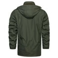 thumbnail image 4 of XMMSWDLA Blousse for Men Autumn And Winter Plus Velvet Solid Color Zipper Pocket Warm Jackets, 4 of 7