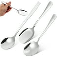 thumbnail image 5 of TOXMENT 1 Set Serving Spoons Large Spoons Stainless Steel Spoons Rice Spoon Serving Utensils Rice Spatula Soup Spoon Buffet Flatware, 5 of 8