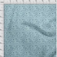 thumbnail image 4 of oneOone Cotton Cambric Light Blue Fabric Abstract Floral Fabric For Sewing Printed Craft Fabric By The Yard 56 Inch Wide, 4 of 4