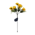 thumbnail image 2 of Luces Solares de Jardín con Forma de Camelia: 7 Capullos de Camelia Realistas con Luces Led Blancas Cálidas | Estacas Metálicas Impermeables | 71 Cm | Amarillo | Ideal para Iluminar Prados, Terrazas, 2 of 6