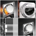 thumbnail image 2 of 1 Pce Hotte de Cuisine Vannes de Contrôle Unidirectionnelles Multi-Fonctions (Argent), 2 of 5