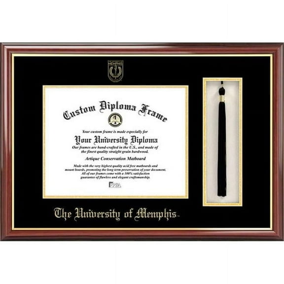 Campus Image TN993PMHGT University of Memphis Tassel Box and Diploma Frame