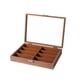 thumbnail image 1 of Bandeja para Gafas Caja para Exhibición de Lentes Bandeja Organizadora de Gafas Estuche para Almacenar Gafas con Estructura de Madera Y Interior Suave revestimiento de café, 1 of 9