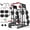 M4-Black (Bench & 230LBS BP & Cable Accessories), variant on Mikolo M4 All-In-One Smith Machine Home Gym Package, 2200 lbs Power Rack Cage with Cable Crossover, 360° Landmine, Barbell Holders and Other Attachments, Total Body Strength Training Cage