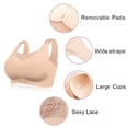 thumbnail image 3 of Levmjia Sports Bras For Women Plus Size Clearance Women Bra Lingerie Seamless Plus Size Elastic Comfort Lace Vest Bra （M-7XL）, 3 of 3