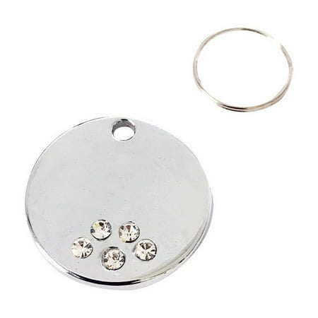 Cute Phalera More Diamond Dog Cat ID Name Tags Pet Jewelry Necklace