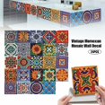 thumbnail image 5 of Tile Sticker for Bathroom and Kitchen, 24 Pcs Wall Stickers Adhesive Tile Mosaic Decorative Cement Tile Adhesive Sticker for Wall Tiles Decor (15x15cm, 5 of 5