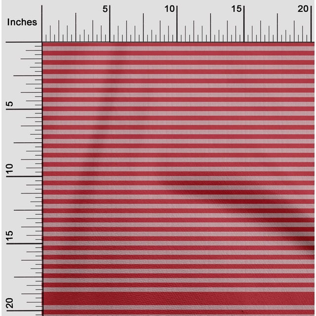 oneOone Polyester Lycra Red Fabric Stripes Fabric For Sewing Printed Craft Fabric By The Yard 56 Inch Wide