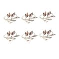 thumbnail image 1 of 6 uds hojas de otoño servilleteros bautizo Metal regalos de boda fiesta B Afortunado Sencillez, 1 of 5