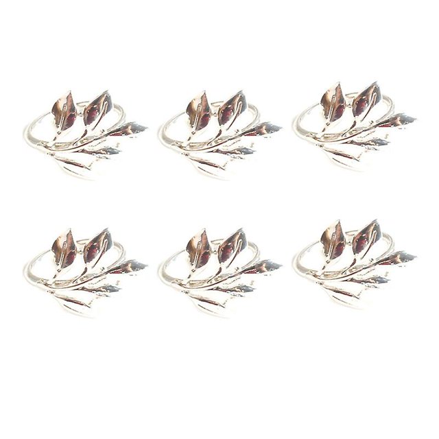 6 uds hojas de otoño servilleteros bautizo Metal regalos de boda fiesta B Afortunado Sencillez