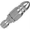 thumbnail image 1 of nipocaio 1/4 Inch Stainless Steel Pressure Washer Drain Sewer Cleaning Hose Quick Jet Jet Hose Stopper, 1 of 5