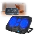 thumbnail image 1 of Klonfd Laptop Stand With Adjustable Height & RGB Lighting Foldable Ergonomic Computer Holder For Notebooks Portable Pad With Quiet Fans, 1 of 5