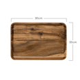 thumbnail image 3 of 2x Bandeja de Desayuno Forma Rectangular Cuadrada Rústica con Borde Relieve Macarena Bandeja de servir, 3 of 8