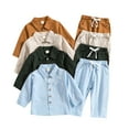 thumbnail image 2 of Gupgi 2 Pcs Chemise à Manches Courtes à Col Rabattu pour Garçons Tout-Petits + Shorts à Taille Élastique 0-4 Ans, 2 of 9