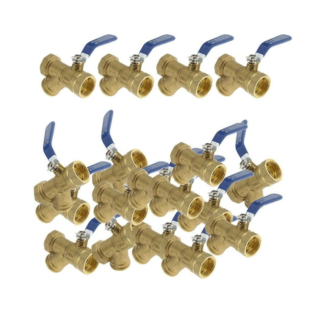 18Pieces Premium Dia 31mm Forged Brass Female Thread Shut Off Lever ...