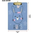 thumbnail image 3 of RYLABLUE Cute Rabbit Clipboard Hardboard Wood Nursing Clip Board and Pull for Standard A4 Letter 13x9 inches, 3 of 5