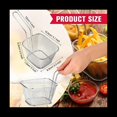 thumbnail image 2 of Mini Cesta Cuadrada para FreíR de 24 Piezas, Soporte para Patatas Fritas de Acero Inoxidable, Cesta para FreíR, Cesta de para Alimentos con Asas (Plateada), 2 of 5