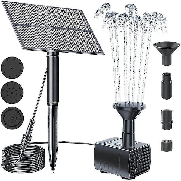 Compatible avec Fontaine Solaire pour Piscines, Étangs, Jardins et Bains d'Oiseaux