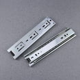 thumbnail image 3 of EeaseCA 2pcs Small Drawer Slides 8 Inches 200mm Steel Ball Bearing Slider Cabinet Rails 3 Parts Removed Rail Track for Drawer Mini Rails (Silver), 3 of 7
