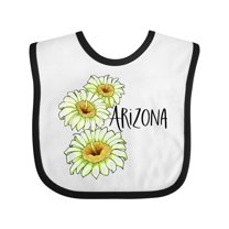 Inktastic Arizona Saguaro Cactus Flowers Boys or Girls Baby Bib