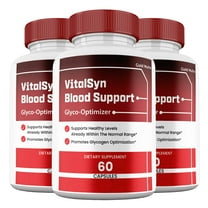 Vitalsyn Capsules, Vital Syn Pills Blood Supplement Maximum Strength All Natural Glycogen, 30 Day Supply per Bottle (3 Pack)