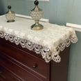 thumbnail image 1 of CHUANK Rectangular Lace Table Runner Doilies Table Dresser Scarf Table Cover for TV Cabinet Dining Room  Wedding  Holiday  Party Table Decor, 1 of 2