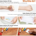 thumbnail image 6 of Shuttle Art Super Washable Markers, 30 Colors Broad Line Conical Tip Markers, Ultra Clean Coloring Book Marker Set, 6 of 7