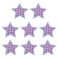 thumbnail image 1 of Uxcell 8 Pcs Parches Bordados en Forma de Estrella para Planchar, Apliques Bordados, Parches para Chaquetas, Colección de Denim, Ropa, Vestidos, Sombreros, Jeans, Accesorio de DIY, Azul/Rosa, 1 of 6