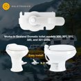 thumbnail image 3 of Upgraded RV Water Valve Replacement Kit for Pedal-Flush Toilets, Compatible with Sealand Dometic 300, 301, 310, 311, 320, 321 (385311641) - Hardware Included, 2024 Model, 3 of 8