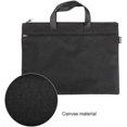 thumbnail image 4 of Bolsa para documentos de oficina, maletín para hombre, carpeta portátil, tamaño A4, bolsa con cremallera, color negro, 1 pieza, 4 of 5
