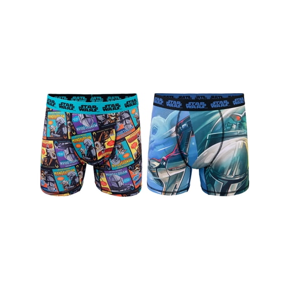 Mandalorian Athletic Poly Boxer Brief, 2-Pack, Sizes S-XL