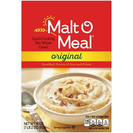 Malt-O-Meal® Original Quick Cooking Hot Wheat Cereal 18 oz. Box