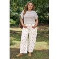 thumbnail image 3 of ZhiHiMeRi Casual Polka Dot Wide Leg Jeans for Women, High Waist Fit 4X, 3 of 10