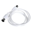 thumbnail image 4 of Methold Línea de edición Cable doble de cinco pines Teclado electrónico Accesorios para instrumentos musicales 1.5 M 3 M Cable MIDI Cables de audio/vídeo Blanco 1.5 millones, 4 of 6