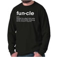 thumbnail image 5 of Funcle Fun Uncle Definition Cool Men's Long Sleeve Tee T Shirt Brisco Brands S, 5 of 6