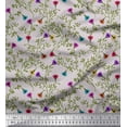thumbnail image 1 of Soimoi Poly Georgette Fabric Leaves & Floral Artistic Decor Fabric Printed Yard 42 Inch Wide, 1 of 3