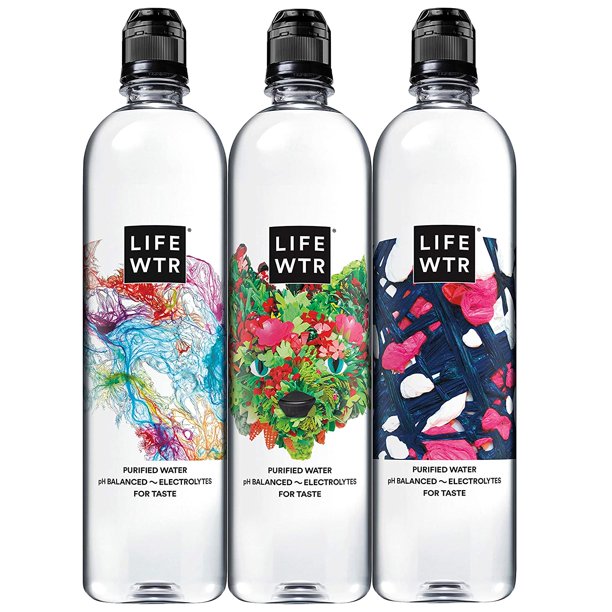 LIFEWTR Premium Purified Water, pH Balanced with Electrolytes For Taste