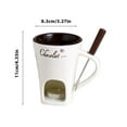 thumbnail image 4 of Christmas Gifts Christmas Chocolate Fondue Cup Household Ceramic Cheese Melting Stove Candle Heating Stove Cup, 4 of 5