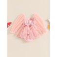 thumbnail image 4 of Suealasg Baby Girls Romper Dress 3 6 12 18 24 Months Long Sleeve Butterfly Print Romper Dress Infant Girls Princess Photo Shoot Outfits, 4 of 7