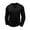 Black, variant on asjyhkr Mens Shirts Button Crew Neck Long Sleeve Pullover Casual Breathable Solid Color Workout Gym Running Tops with Pockets