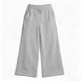 thumbnail image 4 of KyCheLot Fleece Sweatpants for Boys Girls Elastic Waist Thicken Sweatpants with Pocket Winter Warm Schoolwear, 4 of 8