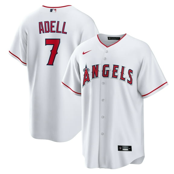 Men's Nike Jo Adell White Los Angeles Angels Home Replica Jersey