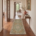 thumbnail image 3 of GENIMO 8'x10' Area Rug for Living Room, Large Machine Washable Non Slip Low Pile Rug for Bedroom Dining Room, Vintage Persian Diamond, Earthy Sage, 3 of 5